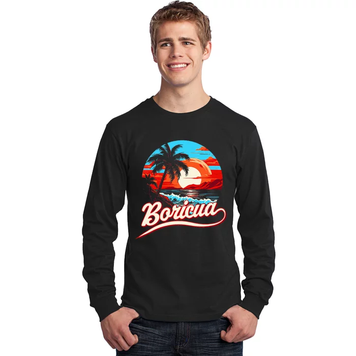 Boricua Spirit Beautiful Puerto Rican Pride Long Sleeve Shirt