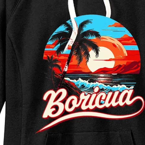 Boricua Spirit Beautiful Puerto Rican Pride Women's Fleece Hoodie