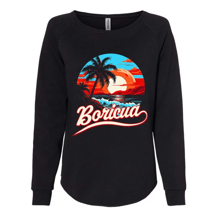 Boricua Spirit Beautiful Puerto Rican Pride Womens California Wash Sweatshirt