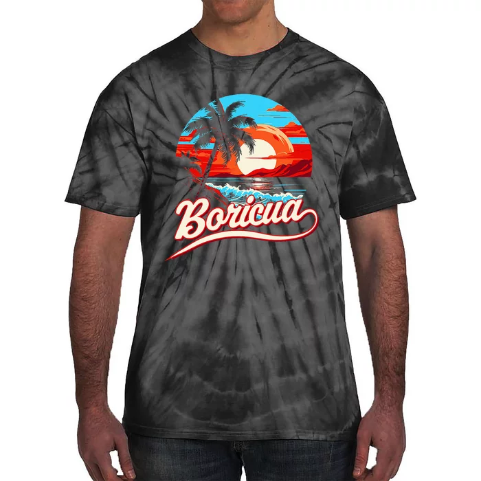 Boricua Spirit Beautiful Puerto Rican Pride Tie-Dye T-Shirt