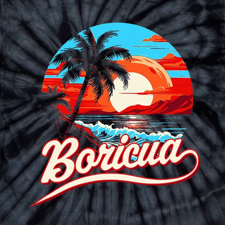 Boricua Spirit Beautiful Puerto Rican Pride Tie-Dye T-Shirt