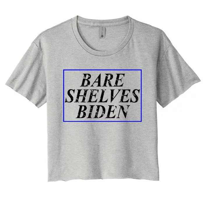 Bare Shelves Biden Women's Crop Top Tee