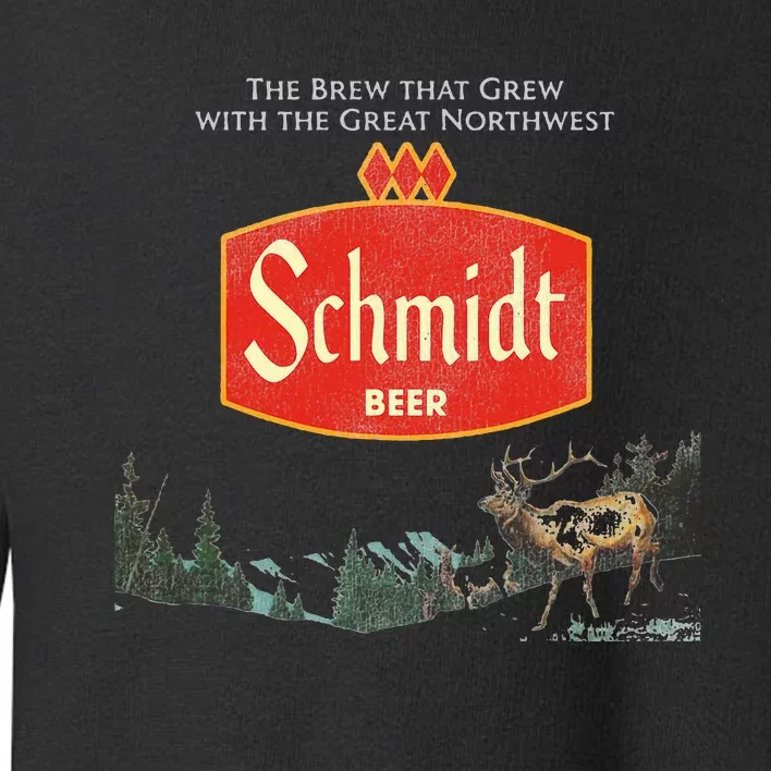 Beer Schmidt Beer Retro Defunct Nature Scene Toddler Sweatshirt