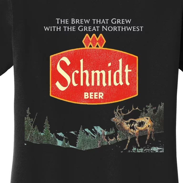 Beer Schmidt Beer Retro Defunct Nature Scene Women's T-Shirt