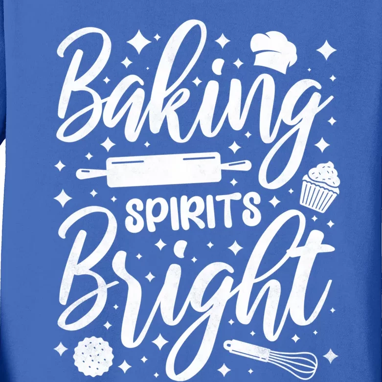 Baking Spirits Bright Baker Gift Kids Long Sleeve Shirt