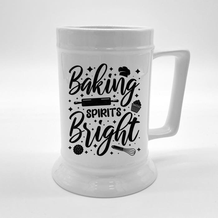 Baking Spirits Bright Baker Gift Front & Back Beer Stein