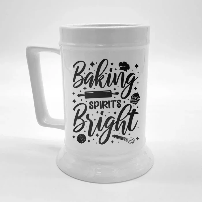 Baking Spirits Bright Baker Gift Front & Back Beer Stein