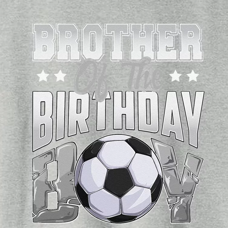 Brother Soccer Birthday Family Baller Bday Party Women's Crop Top Tee