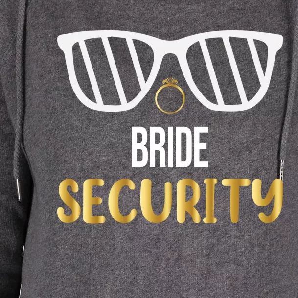 Bride Security Bridesmaid Party Bachelorette Sunglasses Gift Womens Funnel Neck Pullover Hood