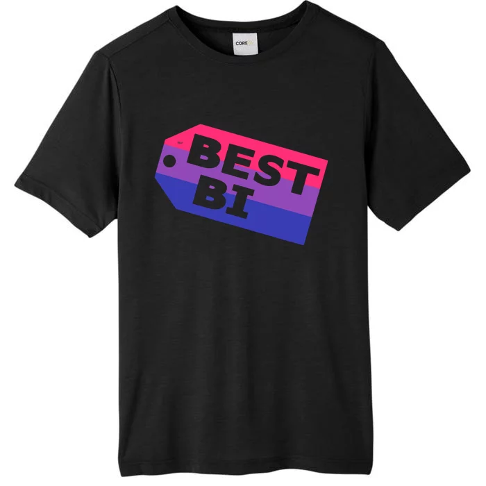 Bi Striped Best Bi, Distressed Relaxed Fit ChromaSoft Performance T-Shirt