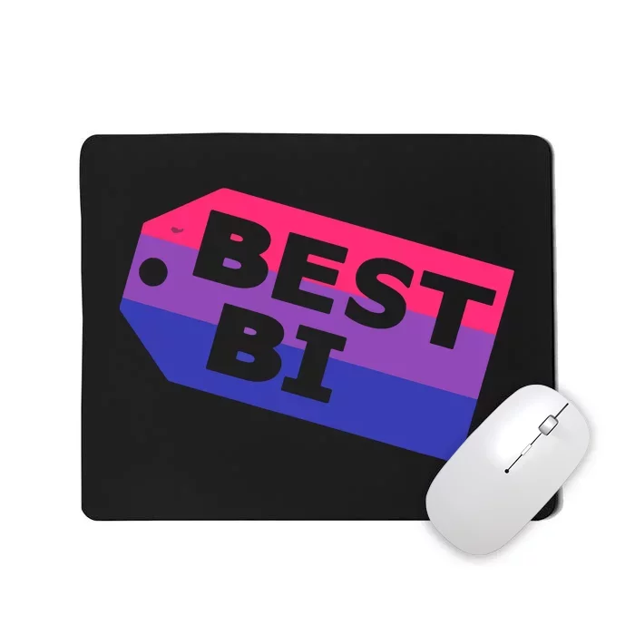 Bi Striped Best Bi, Distressed Relaxed Fit Mousepad