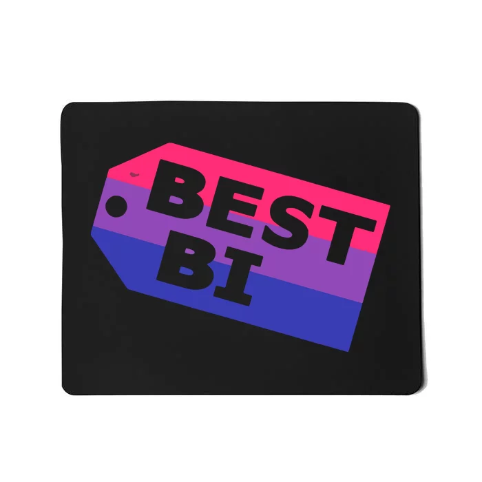 Bi Striped Best Bi, Distressed Relaxed Fit Mousepad