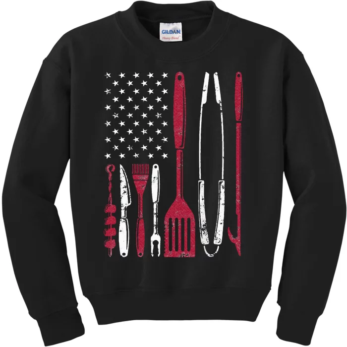 BBQ Smoker Barbecue Chef Smoking Tools Grilling Pit Master Kids Sweatshirt