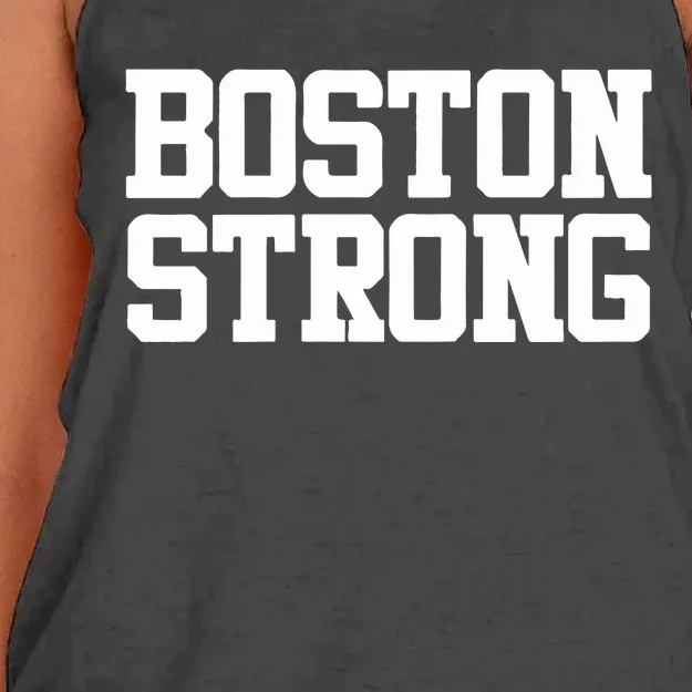 Boston Strong Women's Knotted Racerback Tank