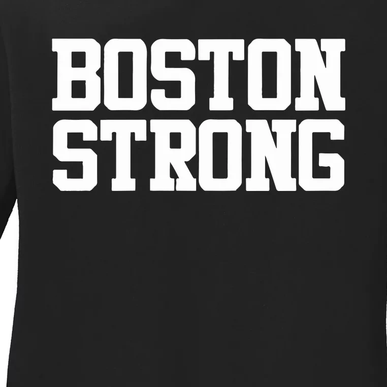 Boston Strong Ladies Long Sleeve Shirt