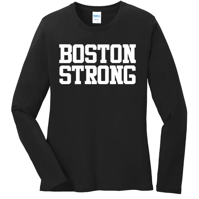 Boston Strong Ladies Long Sleeve Shirt