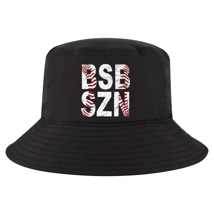 BSB SZN Baseball Season Distressed Cool Comfort Performance Bucket Hat