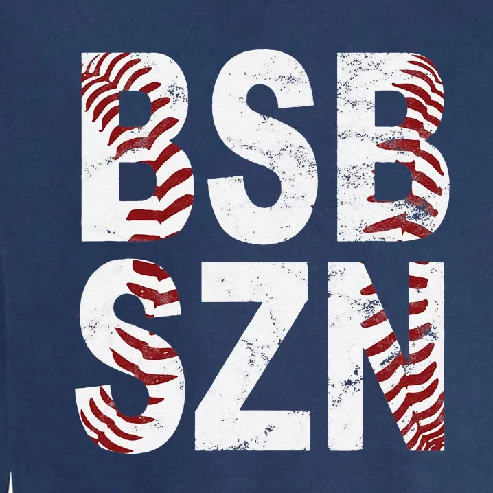 BSB SZN Baseball Season Distressed Garment-Dyed Sweatshirt