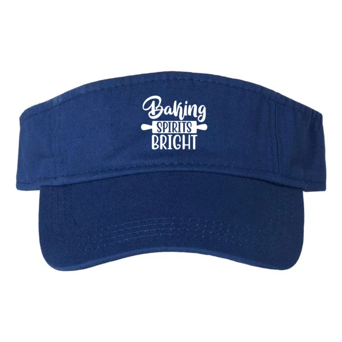 Baking Spirits Bright Christmas Song For Christmas Bakers Cute Gift Valucap Bio-Washed Visor