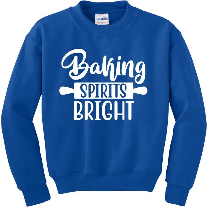 Baking Spirits Bright Christmas Song For Christmas Bakers Cute Gift Kids Sweatshirt