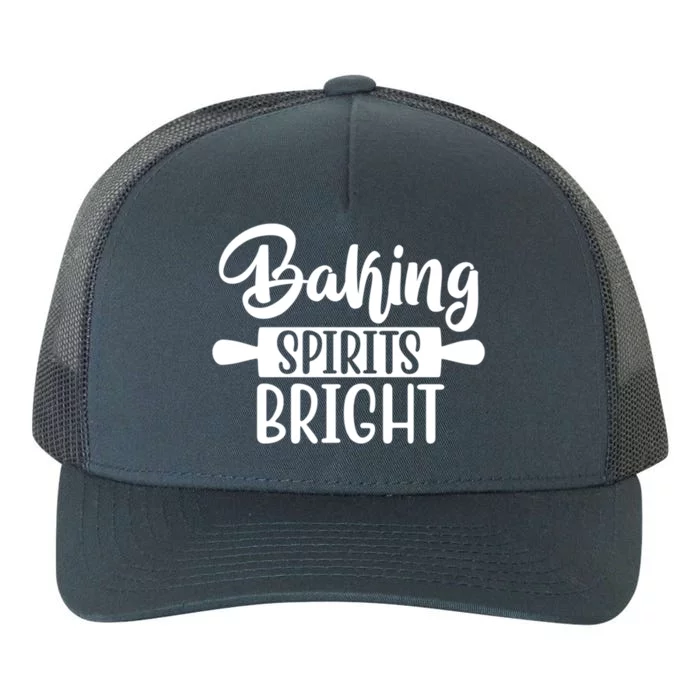 Baking Spirits Bright Christmas Song For Christmas Bakers Cute Gift Yupoong Adult 5-Panel Trucker Hat