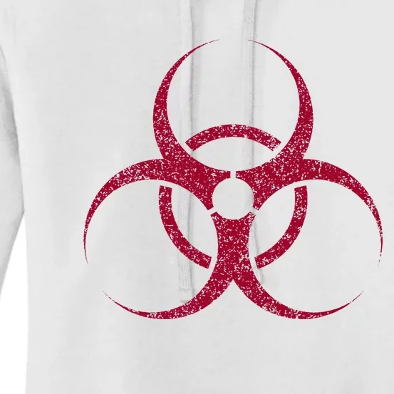 Biohazard Symbol Biological Hazard Warning Sign Women's Pullover Hoodie