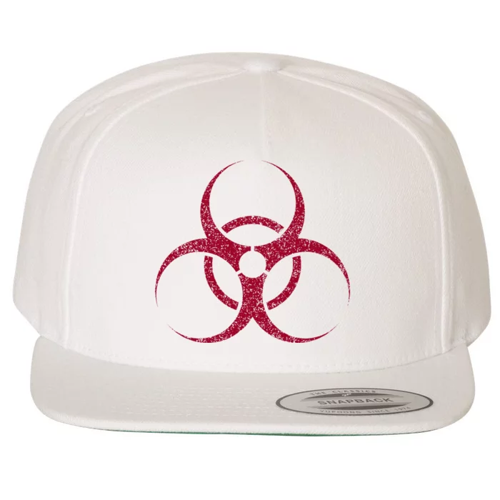 Biohazard Symbol Biological Hazard Warning Sign Wool Snapback Cap