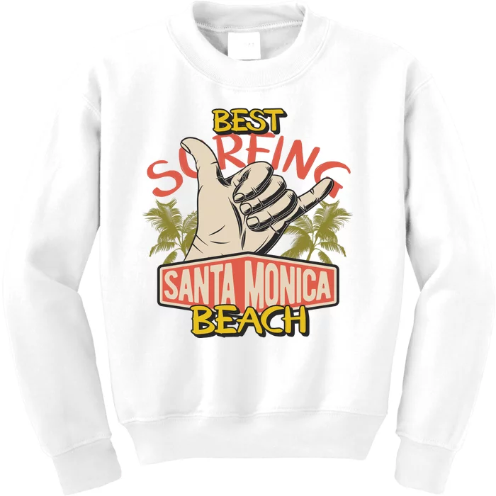 Best Surfing Beach Kids Sweatshirt