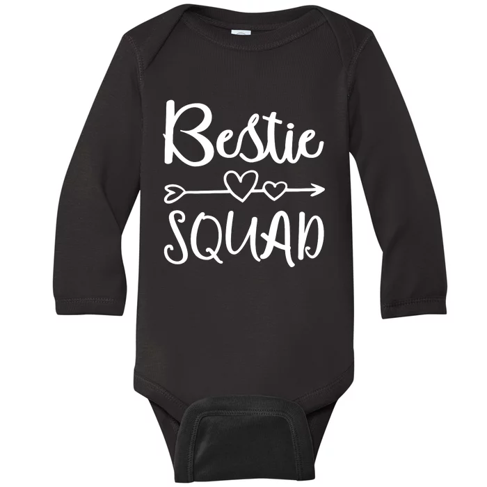 Bestie Squad Best Friend Forever For Love Women Girl Baby Long Sleeve Bodysuit