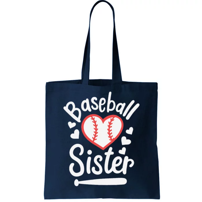 Baseball Sister Tote Bag