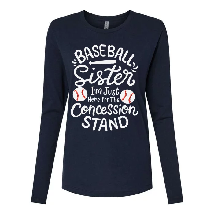 Baseball Sister Womens Cotton Relaxed Long Sleeve T-Shirt