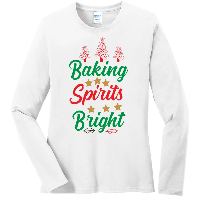 Baking Spirits Bright Ladies Long Sleeve Shirt