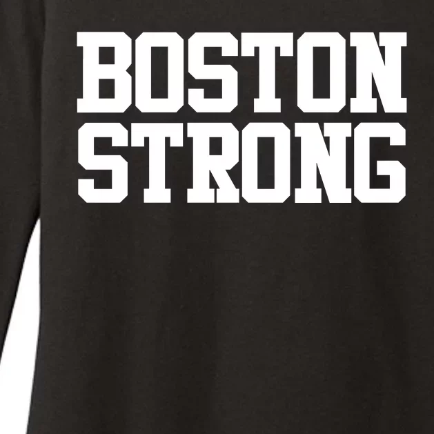 Boston Strong Womens CVC Long Sleeve Shirt