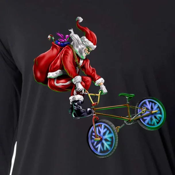 BMX Santa Cooling Performance Long Sleeve Crew