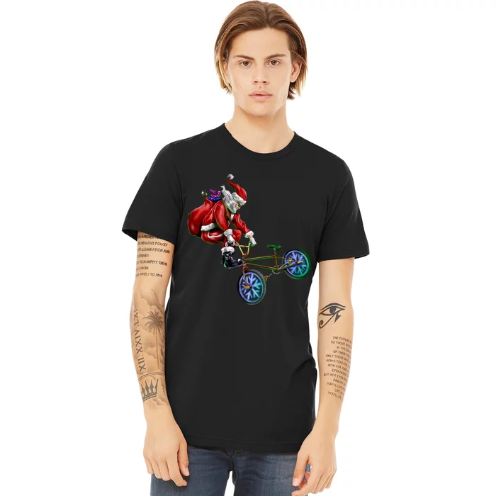 BMX Santa Premium T-Shirt