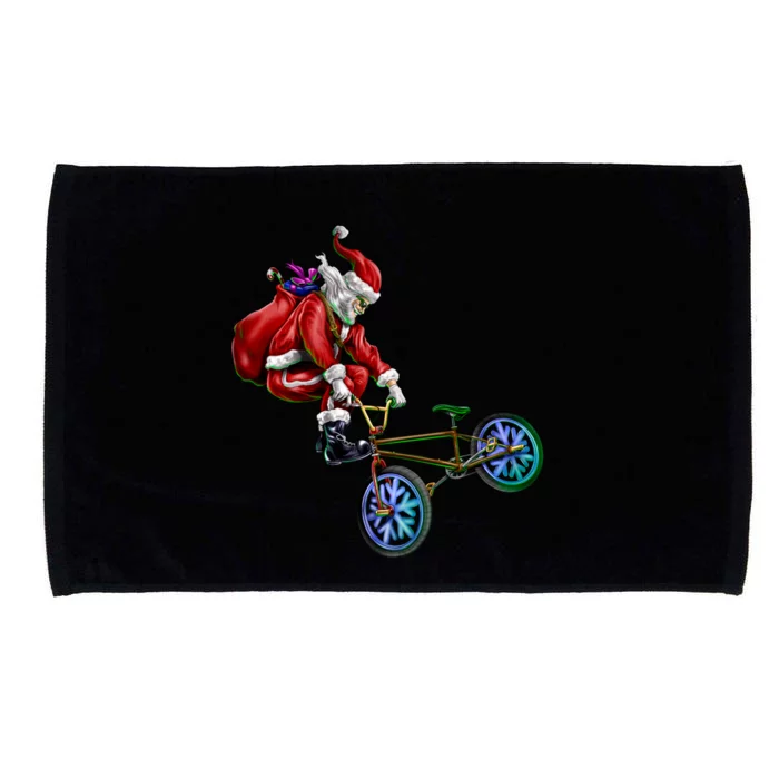 BMX Santa Microfiber Hand Towel