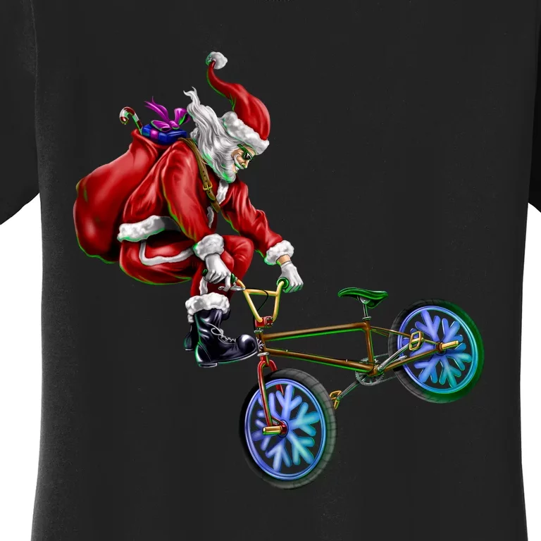 BMX Santa Women's T-Shirt