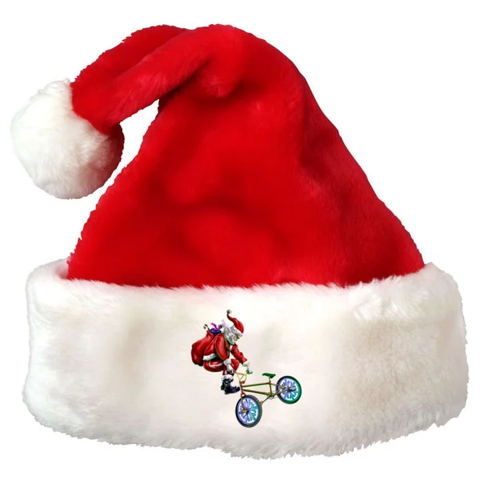 BMX Santa Premium Christmas Santa Hat