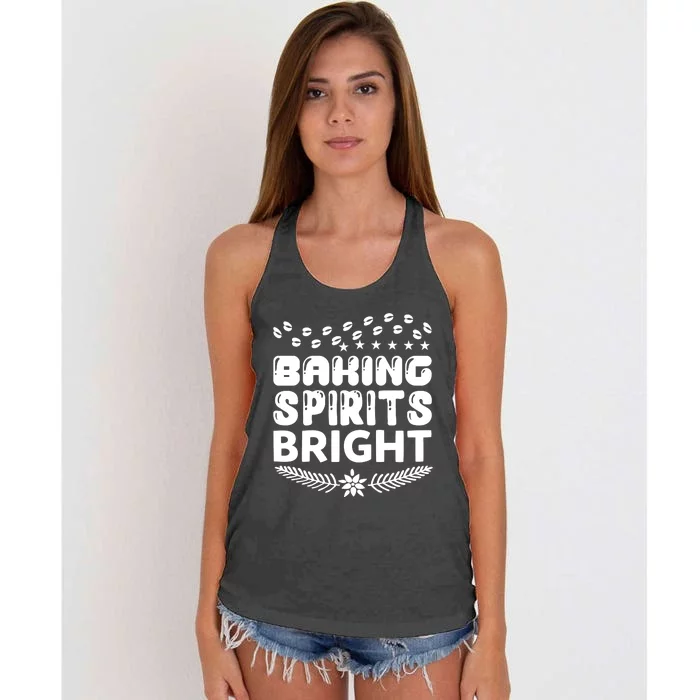 Baking Spirits Bright Women's Knotted Racerback Tank