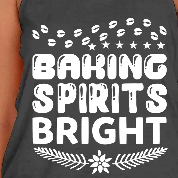 Baking Spirits Bright Women's Knotted Racerback Tank