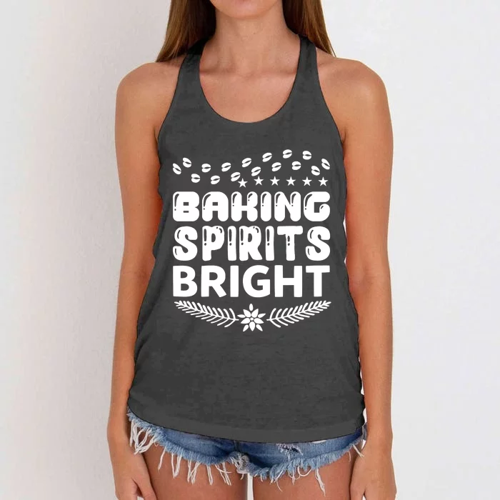 Baking Spirits Bright Women's Knotted Racerback Tank