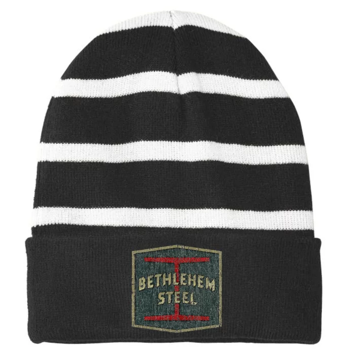 Bethlehem Steel Buffalo 1962 Striped Beanie with Solid Band