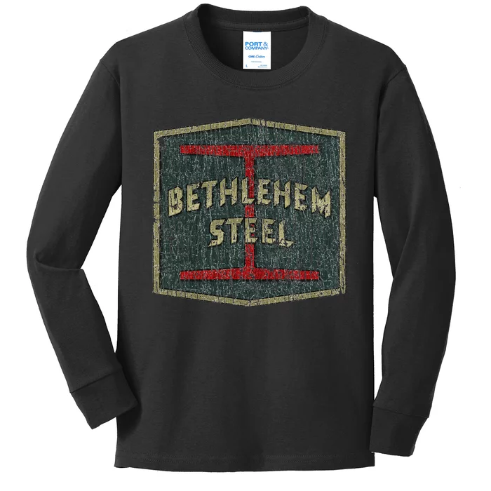 Bethlehem Steel Buffalo 1962 Kids Long Sleeve Shirt