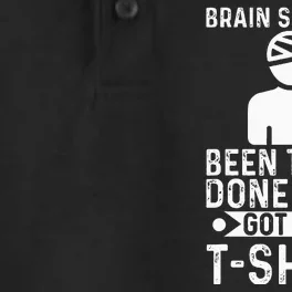 Brain Surgery Been There Done That Funny Recovery Survivor Dry Zone Grid Performance Polo