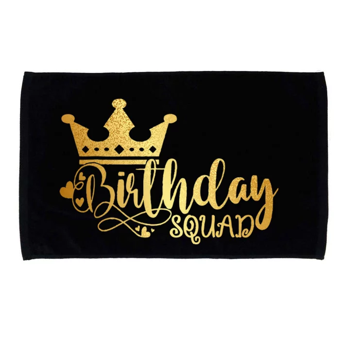 Birthday Squad Birthday Party Funny Gift Microfiber Hand Towel