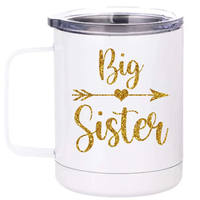 Big Sister Front & Back 12oz Stainless Steel Tumbler Cup