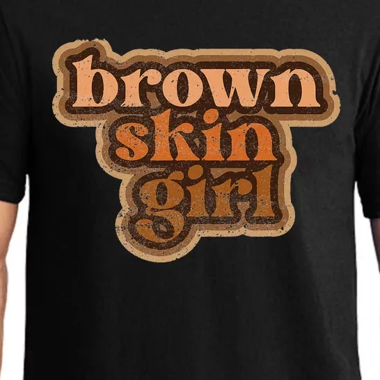 Brown Skin  Black Woman Melanin BHM Pajama Set