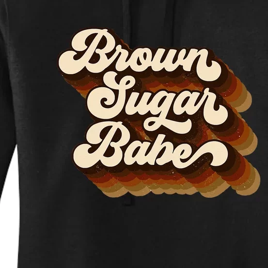 Brown Sugar Babe Afro Queen Black Pride Melanin Women's Pullover Hoodie