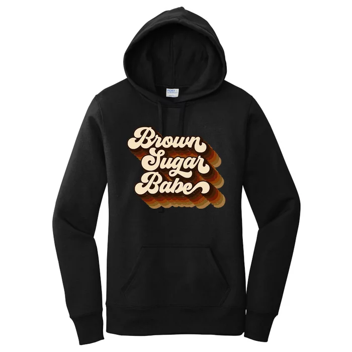 Brown Sugar Babe Afro Queen Black Pride Melanin Women's Pullover Hoodie