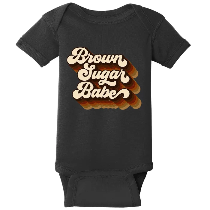 Brown Sugar Babe Afro Queen Black Pride Melanin Baby Bodysuit